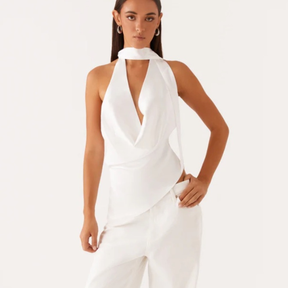 Peppermayo Nina halterneck scarf top